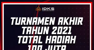 Info IDKS - Turnamen Akhir Tahun 2021 - Bertotal Hadiah 100 Juta dari IDKS